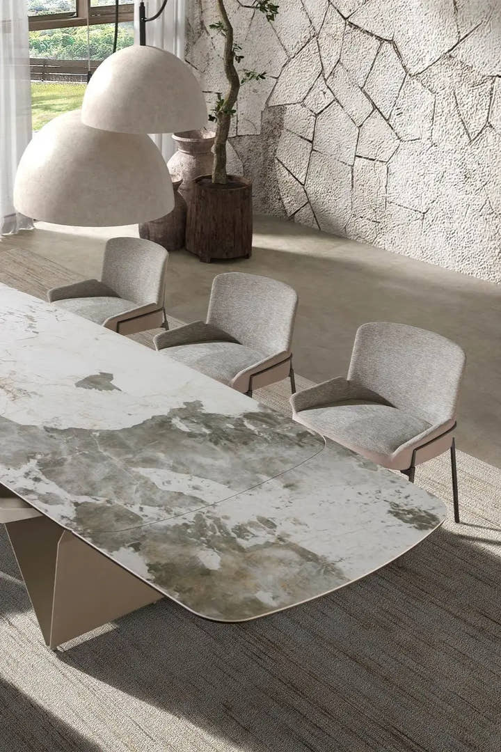 Silla tela gris y terciopelo marrón - Silla - El Workshop - 