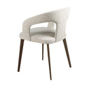 White fabric chair