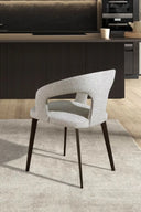 White fabric chair