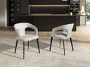White fabric chair