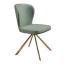 Silla giratoria polipiel verde claro