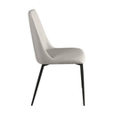 silla polipiel gris claro, vista 2