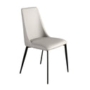 silla polipiel gris claro