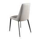 silla polipiel gris claro, vista 3