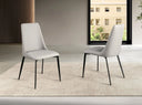 Light grey leatherette chair