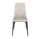 silla polipiel gris claro, vista 4