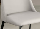 silla polipiel gris claro, vista 5