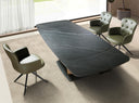 silla giratoria polipiel verde oscuro, vista 2