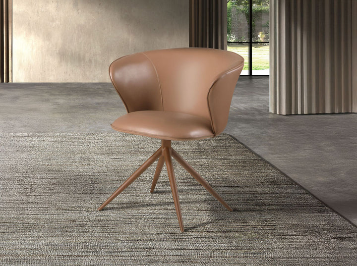 Silla giratoria polipiel camel - Silla - El Workshop-65 x 65 x 79 Cm