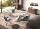 Silla giratoria tela azul - Silla - El Workshop-55 x 63 x 86 Cm