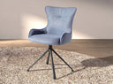 Silla giratoria tela azul - Silla - El Workshop-55 x 63 x 86 Cm