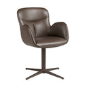 Silla giratoria polipiel marrón chocolate - Silla - El Workshop-60 x 65 x 90 Cm