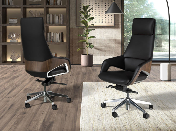 Silla oficina giratoria polipiel negro - Sillas - El Workshop - negro