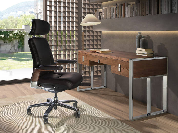 Silla oficina giratoria polipiel negro - Sillas - El Workshop - negro