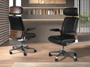 Silla oficina giratoria polipiel negro - Sillas - El Workshop - negro