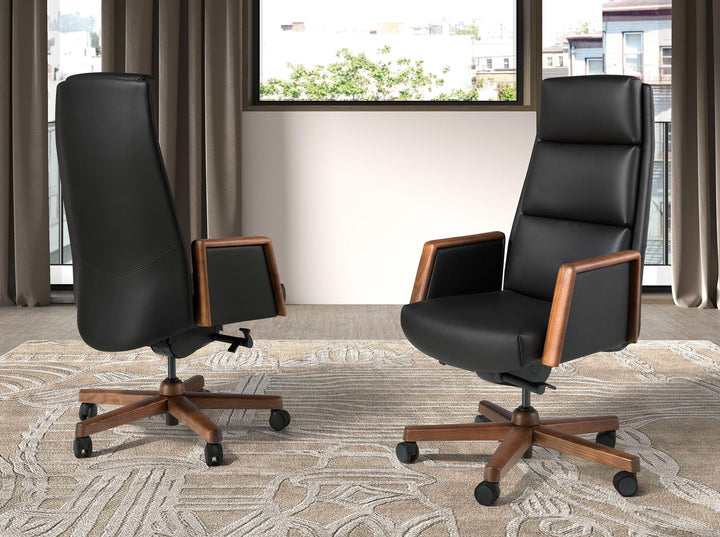 Silla oficina giratoria polipiel negro - Sillas - El Workshop - negro