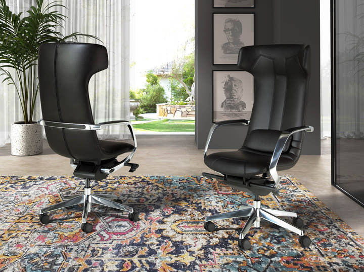 Silla oficina giratoria polipiel negro - Sillas - El Workshop - negro