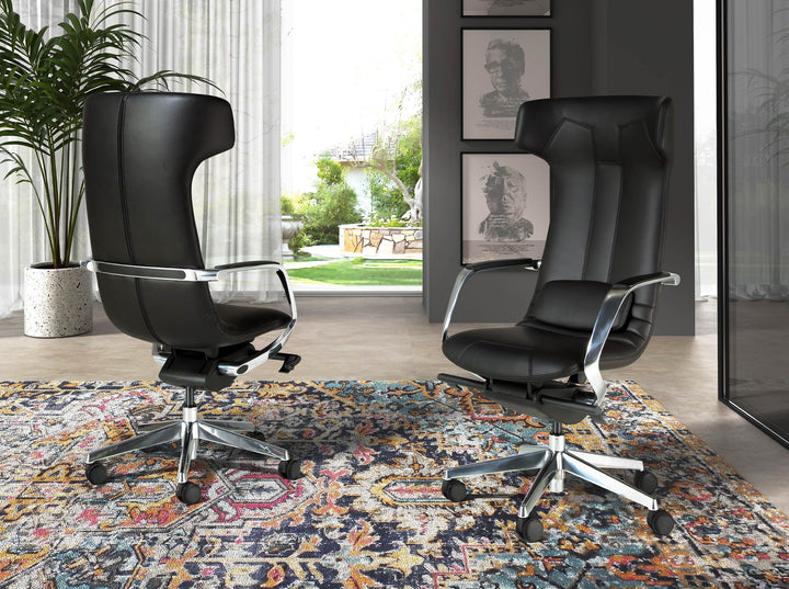 Silla oficina giratoria polipiel negro - Sillas - El Workshop - negro