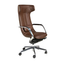 Silla oficina giratoria polipiel marrón - Sillas - El Workshop - marrón