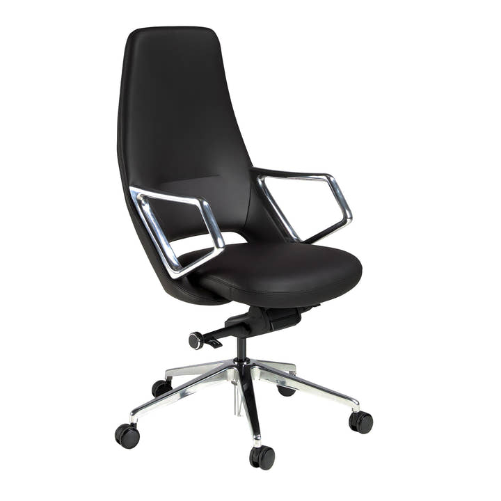 Silla oficina giratoria polipiel negro - Sillas - El Workshop - negro