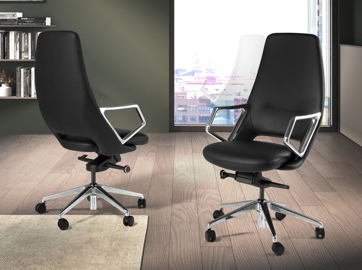 Silla oficina giratoria polipiel negro - Sillas - El Workshop - negro