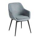Silla tela azul grisáceo jaspeado - Sillas - El Workshop - azul