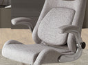 silla oficina giratoria tela gris, vista 5