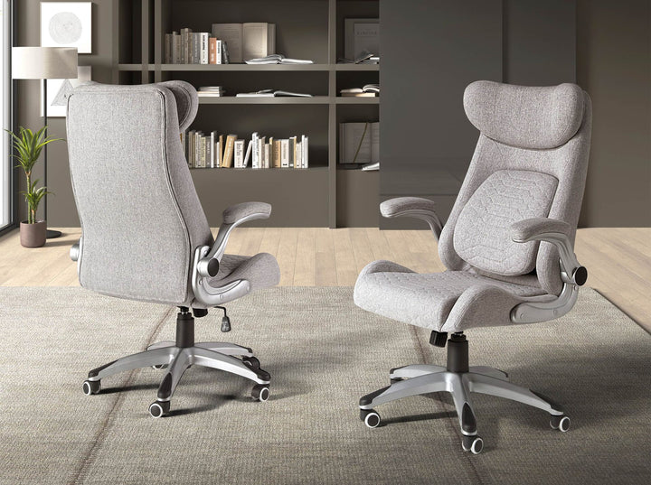 Silla oficina giratoria tela gris - Silla - El Workshop-Gris