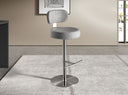 Taburete giratorio tela gris claro jaspeado - Taburete - El Workshop-45 x 46 x 85 Cm