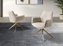 Silla giratoria tela crema - Silla - El Workshop-61 x 63 x 85 Cm