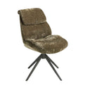 Silla giratoria terciopelo verde oliva