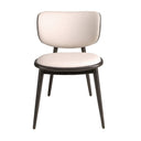 silla polipiel crema y gris oscuro, vista 4