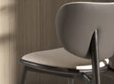 silla polipiel crema y gris oscuro, vista 5