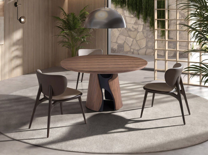 Silla polipiel crema y gris oscuro - Silla - El Workshop-54 x 63 x 79 Cm