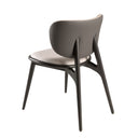 silla polipiel crema y gris oscuro, vista 3