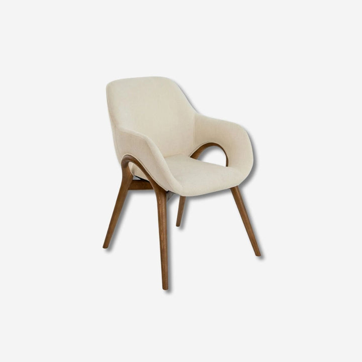 Beige fabric chair