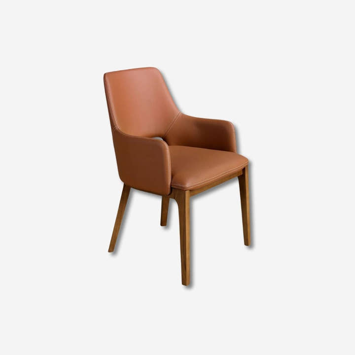 Silla polipiel marrón - Silla - El Workshop - marron - anaranjado