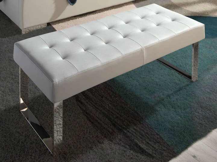 Banqueta polipiel blanco - banco - El Workshop - blanco