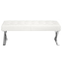 banqueta polipiel blanco