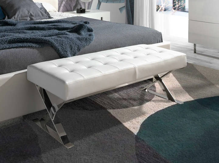 Banqueta polipiel blanco - banco - El Workshop - blanco