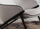 sillón tela gris, vista 4