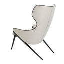 sillón tela gris, vista 2