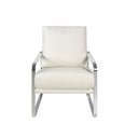sillón polipiel blanco
