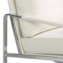sillón polipiel blanco, vista 2