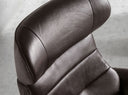 sillón giratorio reclinable piel negro