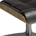 ottoman piel negro