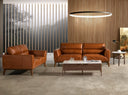 sillón piel marrón, vista 4