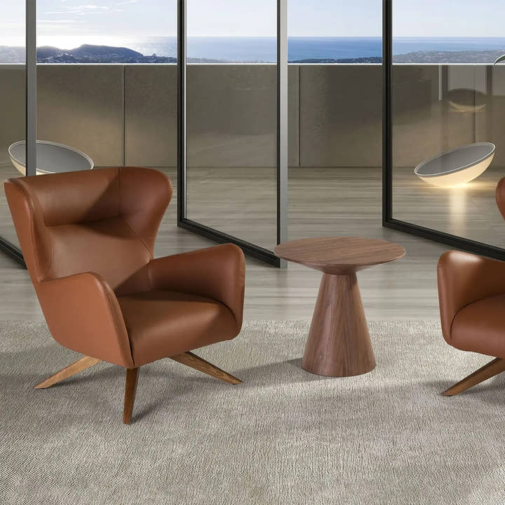 Sillón giratorio polipiel marrón - Sofá - El Workshop - 