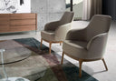 Sillón polipiel gris taupe