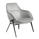Gray fabric armchair